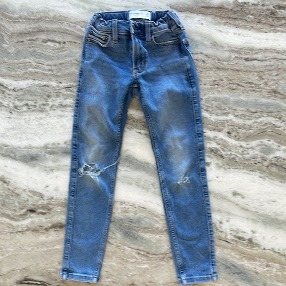 Abercrombie Kids Super Skinny Jeans Slim Size 7/8 Long - Picture 3 of 5